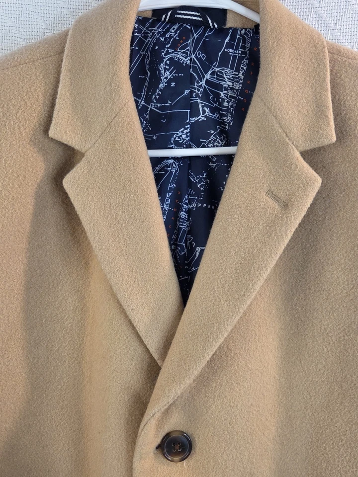 Abrigo chaqueta forrada carrera Nautica 40R mezcla lana cachemir barcaza para hombre Foto 3 de 4