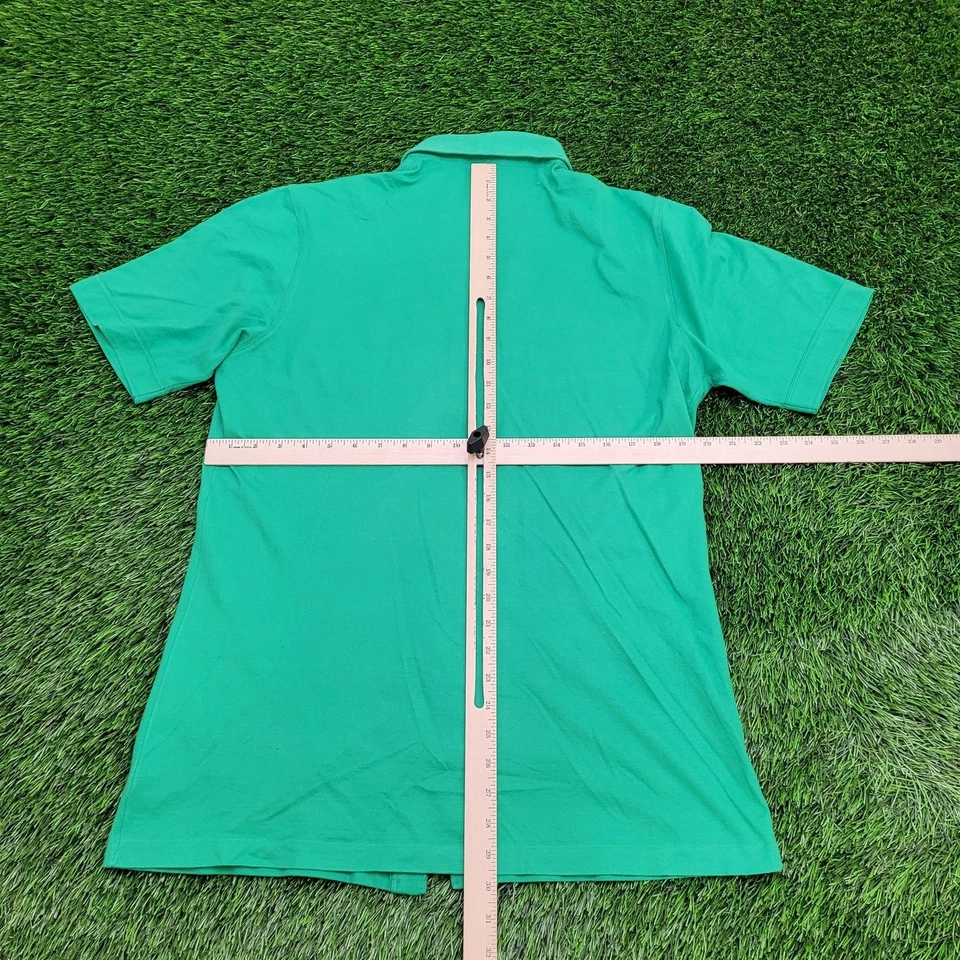 Camisa Vintage Años 80 Jantzen Disco Hippie Botón S/M 19x30 Verde Foto 3 de 4