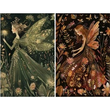 Mystic Fairies #3 | A4 Mulberry Rice Paper | Paper for Decoupage