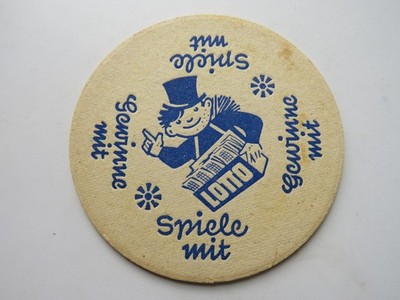 Bautzner brewery beer mat, beer felt
