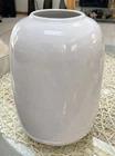 VTG 1980’s Royal Haeger White Cylinder Simple Classic Organic Design Large VASE