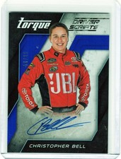 2016 TORQUE Racing Christopher Bell DRIVER SCRIPTS Auto NUMBERED 58/99!