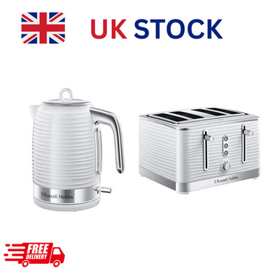 Hobbs Inspire Wasserkocher & 4 Scheiben Toaster Set weiß