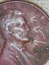 1957-d Ddo Lincoln Wheat Cent Penny Very Noticeable Doubling On Lincoln Head