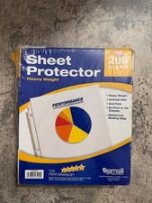 SAMSILL 8.5 x 11 Sheet Protectors 3 Ring Clear HEAVY Weight 200 Ct. NEW