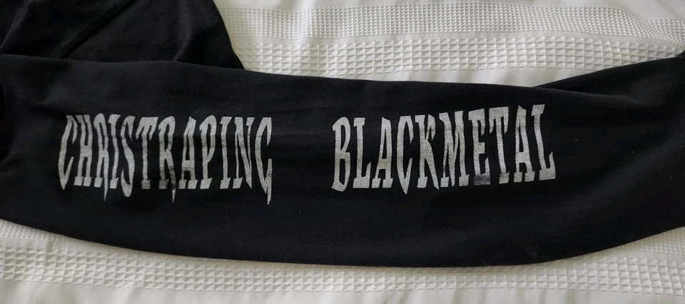 Metal Negro Vintage Manga Larga Marduk Christraping Negro Metal 1999 XL Foto 2 de 4