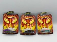 Hot Wheels Lot of 3 Halloween Fright Cars, Torpedo Jones, Low Flow, '59 Cadillac