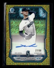 Kade Anderson 2026 Bowman Chrome Prospects Auto Gold Shimmer 27/50 [jyc16