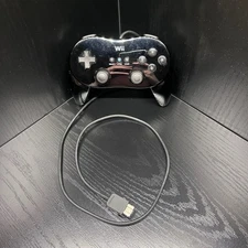 Official Nintendo Wii Classic Controller Pro Black (RVL-005)-TESTED