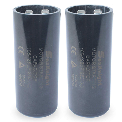 2pcs Motor Start Capacitors 105-126uF 220-250V for 1-2HP Well Pump