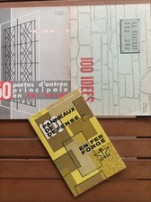 FERRONNERIE MODÈLES PORTE CLÔTURE SUR MUR PANNEAU DÉFENSE G. POTIER   FER FORGÉ