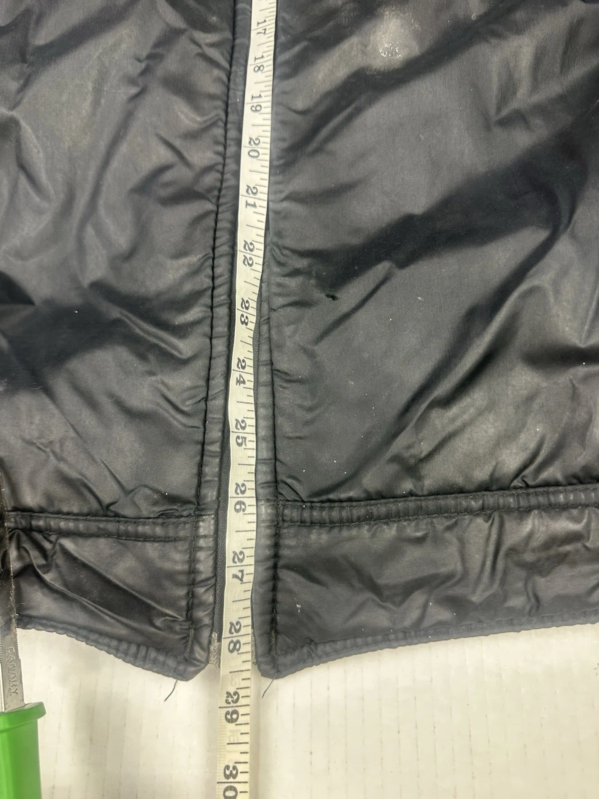 Vintage Esprit De Ski Puffer Style Jacket Black Sz XL Stains And Wear See Pics - product detail image 9