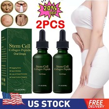 1-3x Stem Cell Collagen Peptide Oral Drops Firm Sagging Skin Reduce Wrinkle 30ml