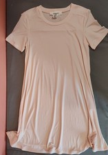 Women's Workshop Short Sleeve Jersey Shirt Dress Light Pink XS