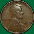 1933 Lincoln Wheat Cent Very Fine VF Coin #35006