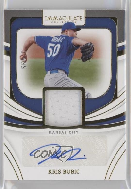 2022 Panini Immaculate Material Signatures 32/99 Kris Bubic #IMS-KB Auto 7w7