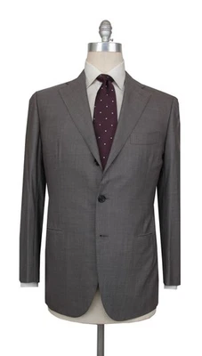 $8450 Cesare Attolini Gray Super 150's Solid Suit - 40/50 - (CA424251) - Image 1 of 4