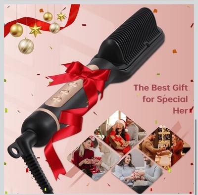 Negative Ionic Hair Straightener Brush with 9 Temp Settings