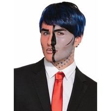 Pop Art Face Tattoo Costume Accessory Adult