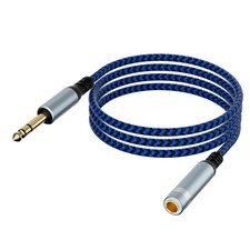 LDKCOK 1/4 inch TRS Extension Cable 10ft, 1/4" Male to Female Stereo Headphon...