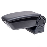 rati Armster 3 Armlehne Kompatibel FüR Mazda 2 2007-2014 [Schwarz,Vegan Leder] N