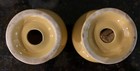 Fiesta Fiestaware Vintage Yellow Salt And Pepper Shakers w/ Original Corks. — photo 4