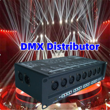 Outdoor Event Pro Stage Light DMX512 Signal Amplifier 8 Way DMX Distributor