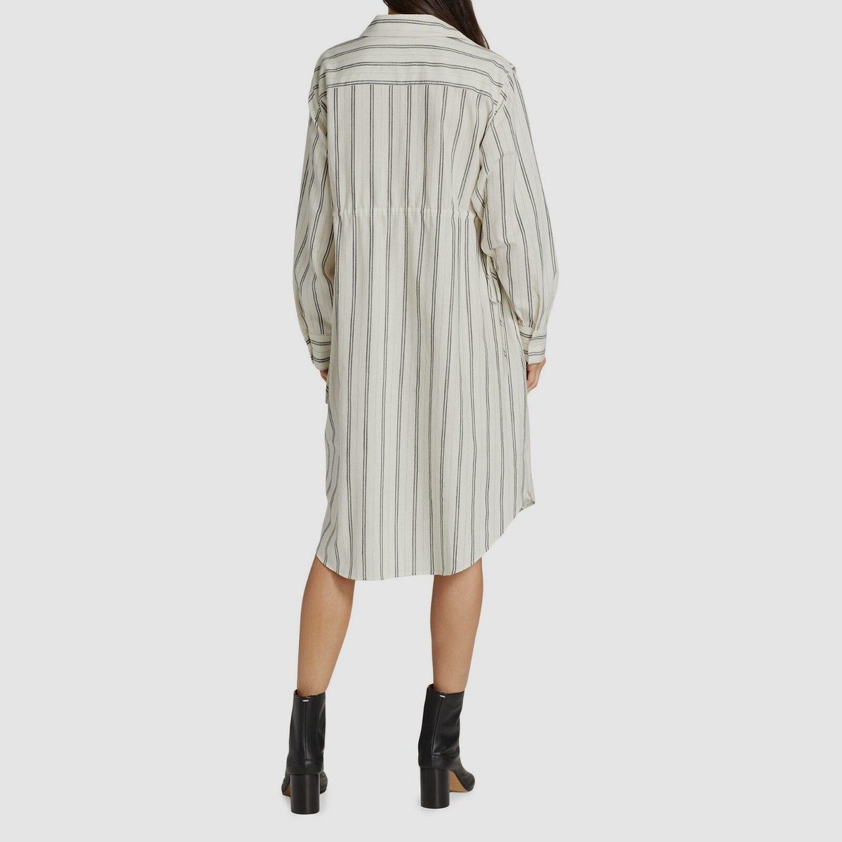 mm6 maison margiela shirt dress Short striped shirt dress