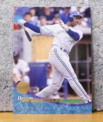 BASEBALL CARD SKYDOME TORONTO BLUE JAYS DEVON WHITE