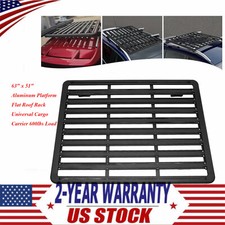 63 X 47.2 Aluminum Platform Flat Roof Rack Universal Cargo Carrier 600lbs Load