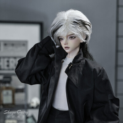 Handmade BJD Doll 1/4 Full Set Cool Boy Male Face Make UP Outfits