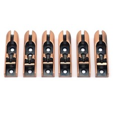 6-String Bass Bridge Individual Bridge Tailpiece Single String Bridge Red Copper