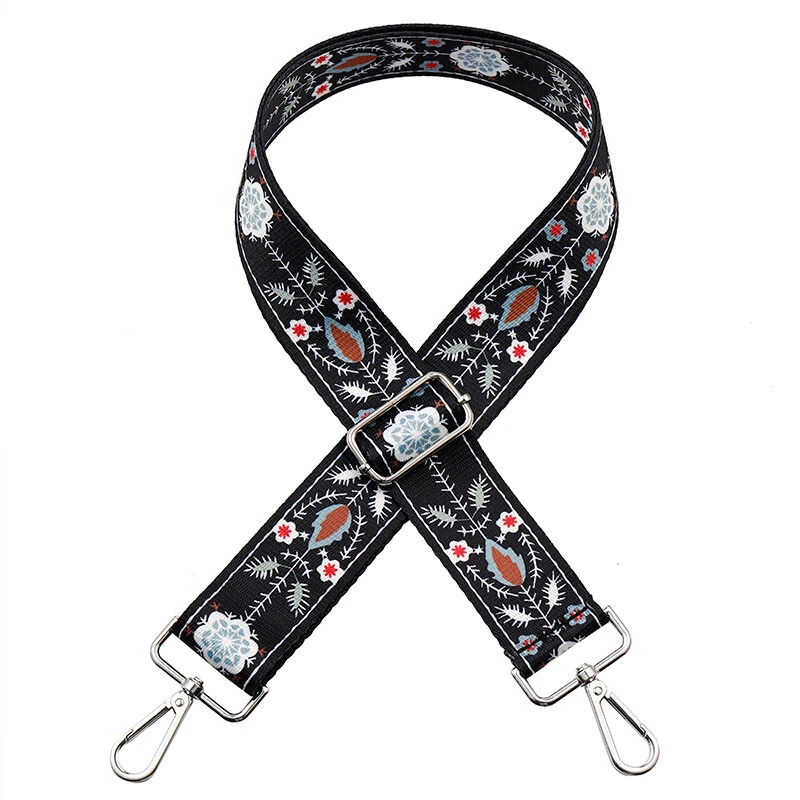 Adjustable Wide Crossbody Bag Strap with Printing Design