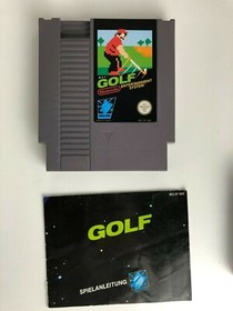 Golf (pal) Schrift Gr&uuml;n NES Nintendo NESgo Anleitung  Multimedia-Point-Geisweid