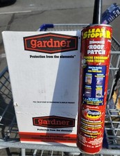 1 Case 12 pack LEAK STOPPER Roof Patch by Gardner-Gibson 10.1 oz Black