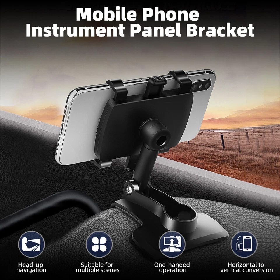 Universal Car Dashboard Mount Holder Stand Clamp Cradle For Cell Phone iPhone - Image 4 of 4