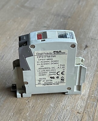 FUJI ELECTRIC CP31FM/5W CIRCUIT PROTECTOR 1 POLE 5A