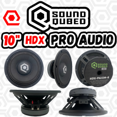 Soundqubed Pro Audio HDX-PA10M Midrange Car Audio Competition Speaker 1000W MAX