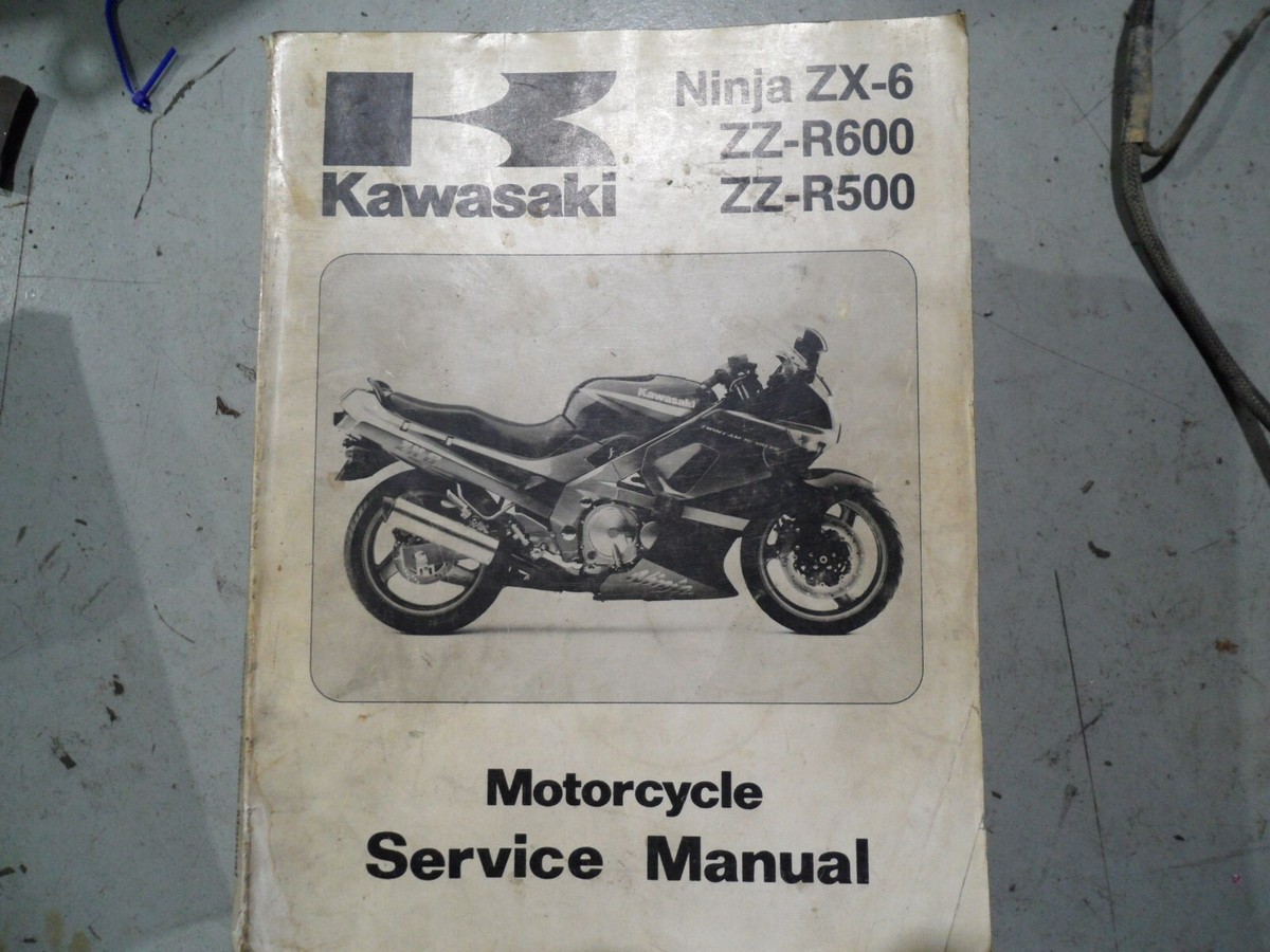 1990 KAWASAKI ZX6 ZZR600 ZZR500 ZX600 ZX500 FACTORY SERVICE MANUAL