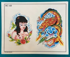 Spaulding and Rogers Tattoo Flash Sheet NC-49