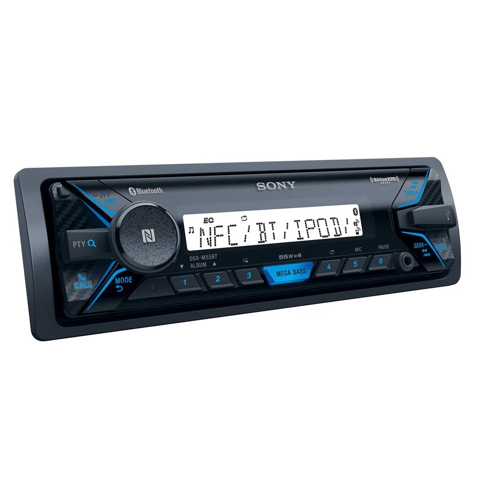 Receptor digital marino Sony DSXM55BT Bluetooth AM FM SiriusXM listo | Bluetooth Foto 2 de 3