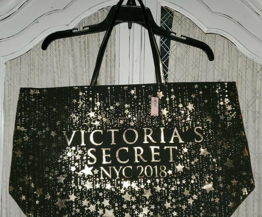 New Victorias Secret 2018 Angel New York City Large Tote Bag Stars Handbag  Beach