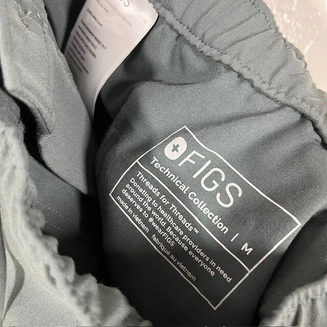 Pantalones Figs Cairo Scub Bottoms Para Hombre Medianos Verde 2493 Médico Foto 4 de 4