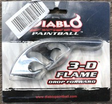DIABLO DROPFORWARD PISTOLET DE PAINTBALL 3D CHROME RAIL FLAMME DROP FORWARD