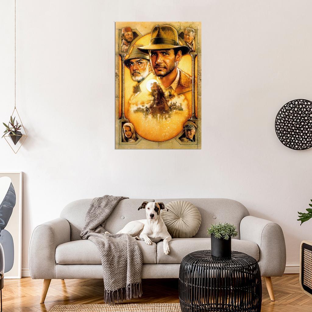 527208 INDIANA JONES AND THE LAST CRUSADE Vintage 36x24 WALL PRINT