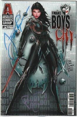 I Make Boys Cry #1   Retail Lenticular Cover (2x Signed w/ COA) (Blue/Purple)