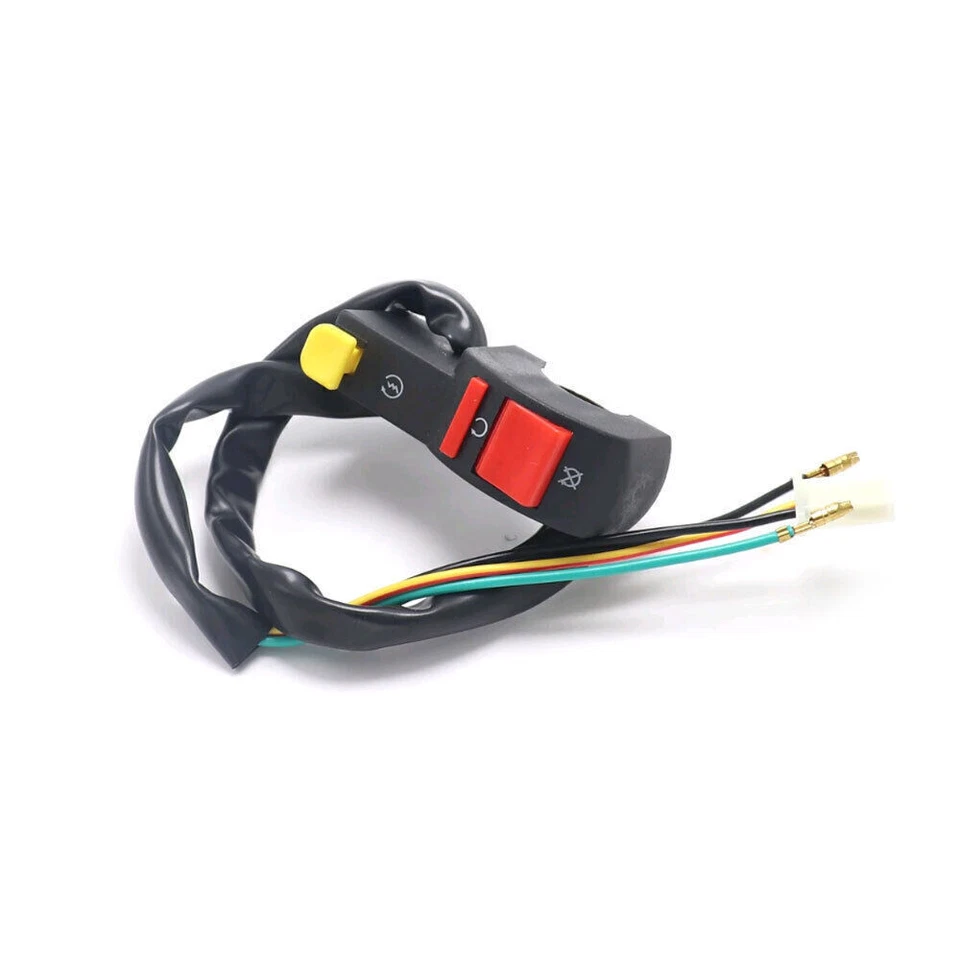 Motorcycle Parts Handlebar Switch Button Electric Starter ATV On-Off Flameout - Image 4 of 4