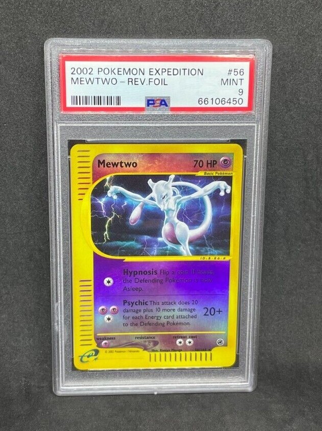 Pokemon Expedition Base Set Mewtwo 56/165 Reverse Holo Foil