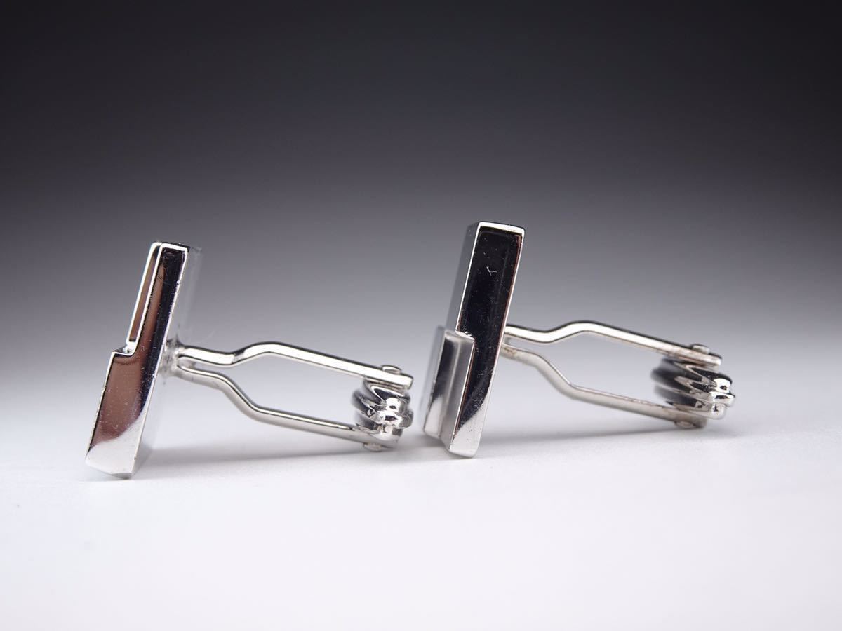Dunhill 4 solid square cufflinks silver 925 men j… - image 6