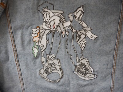バグズ・バニー ダフィー・ダック ジャケット Looney Tunes Vintage Embroidered Denim bugs Bunny & Daffy Duck